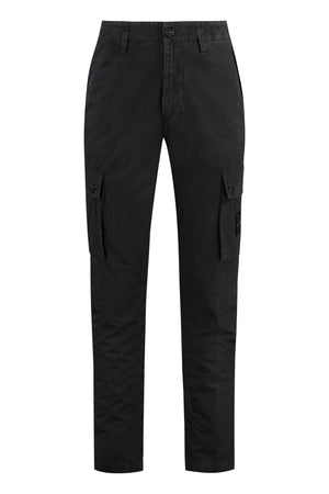 Pantaloni cargo in cotone stretch-0